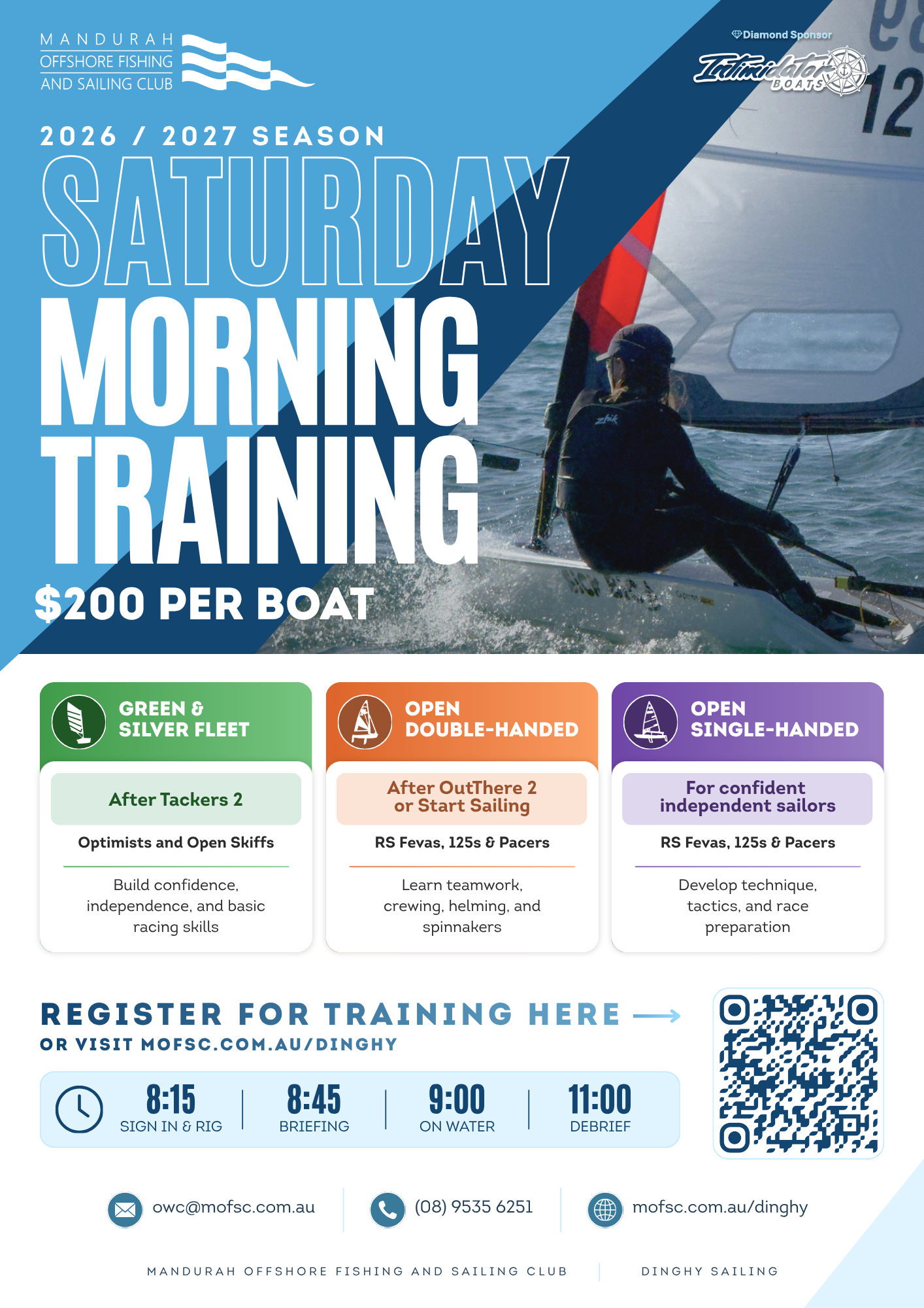 Saturday Morning Training poster